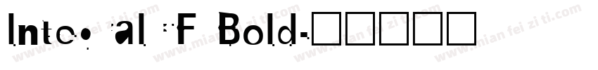 lntegralCF Bold字体转换